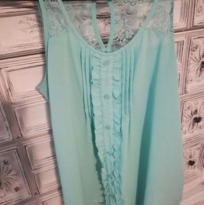 M Teal Blouse